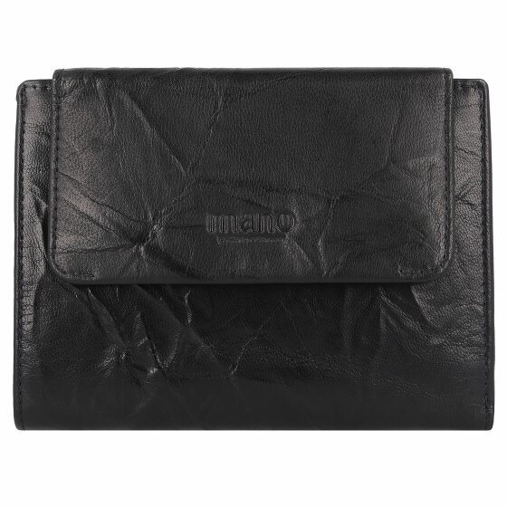 mano Donna Aurona Wallet RFID Leather 14 cm schwarz