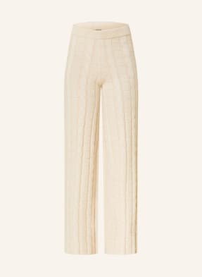 Acne Studios Spodnie Z Dzianiny beige