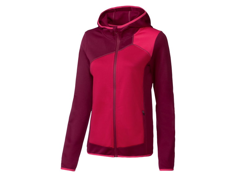 Rocktrail Kurtka damska softshell z kapturem (Czerwony, S (36-38))