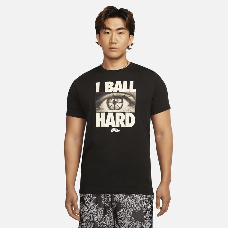 Męski T-shirt do koszykówki Nike Dri-FIT - Brązowy