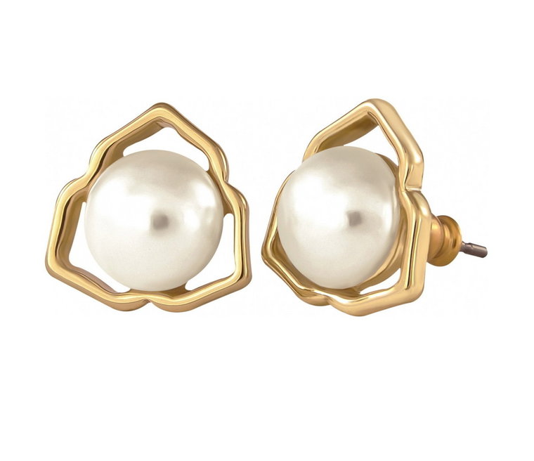 Kolczyki dzwonki z perłami (P14785AU)