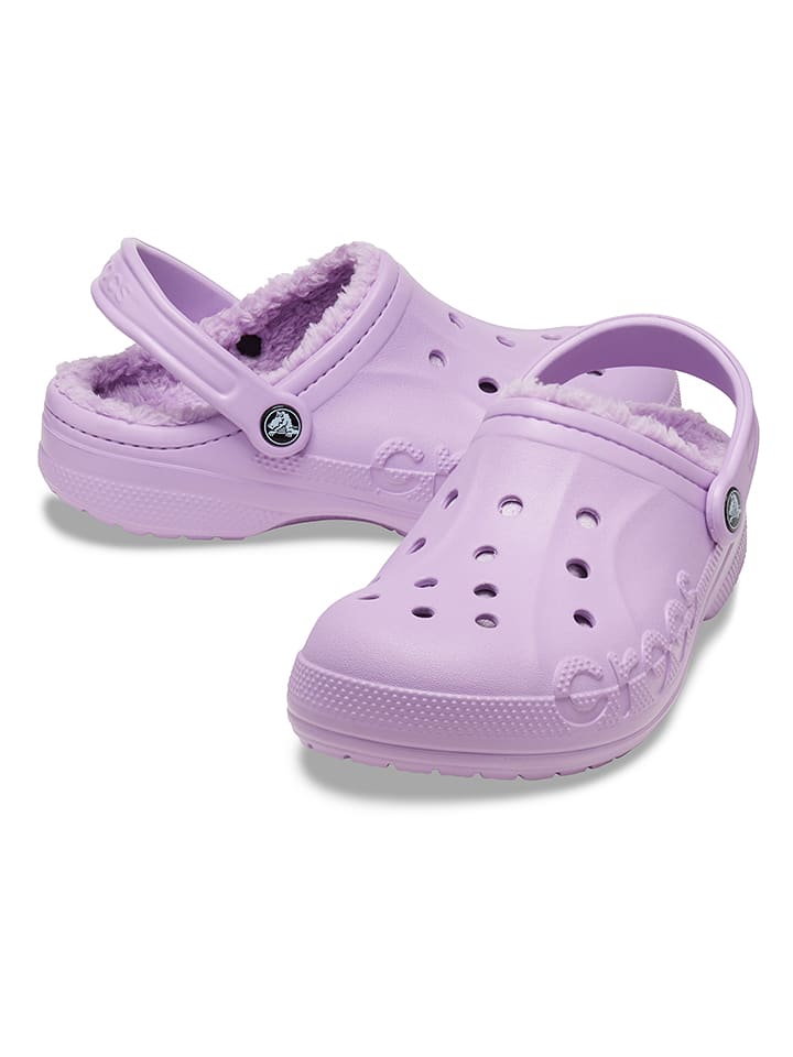 Crocs Chodaki "Baya Lined" w kolorze fioletowym