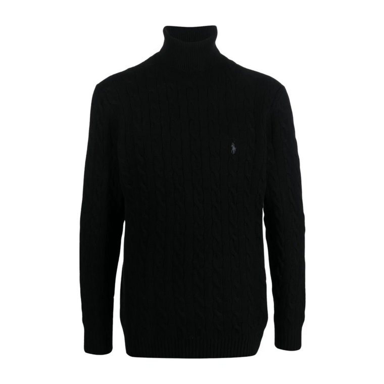 Męski Sweter z Golfem Lscablecnpp-Ls Polo Ralph Lauren