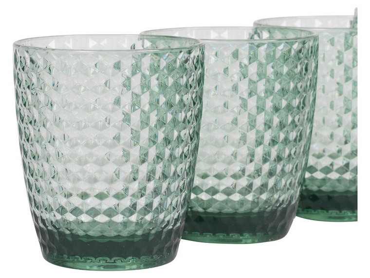 Cambridge Kieliszki lub szklanki z tworzywa sztucznego, 4 sztuki (Szklanki, zielone)