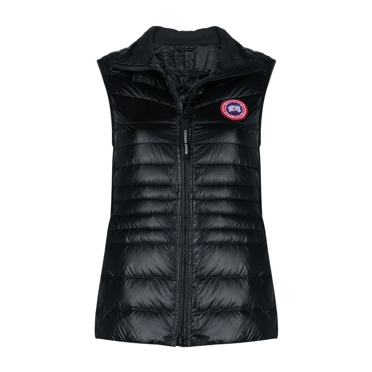 Czarne kurtki z CG Hybridge Lite Vest Canada Goose