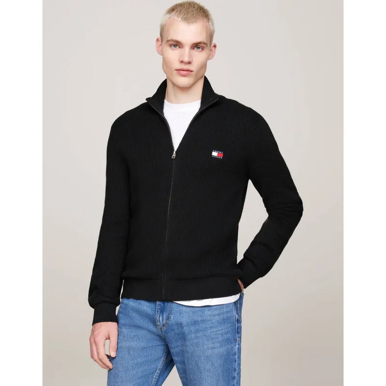 Tommy Jeans Sweter | Slim Fit | z dodatkiem wełny