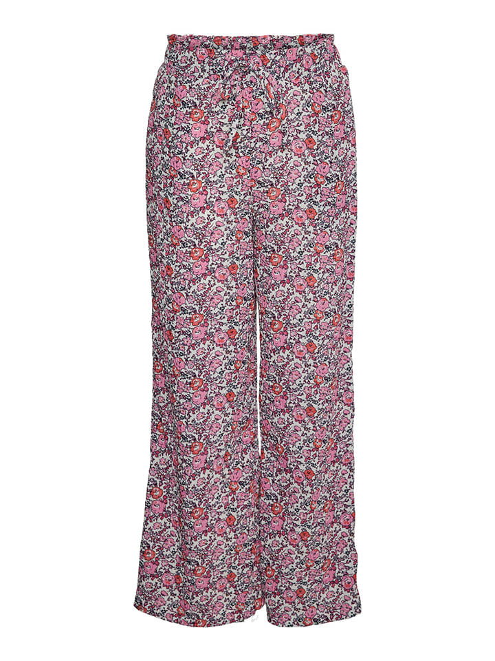 Vero Moda Girl Spodnie w kolorze biało-różowym