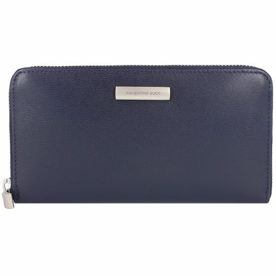 Mandarina Duck Skórzany portfel Hera 3.0 19 cm dress blue