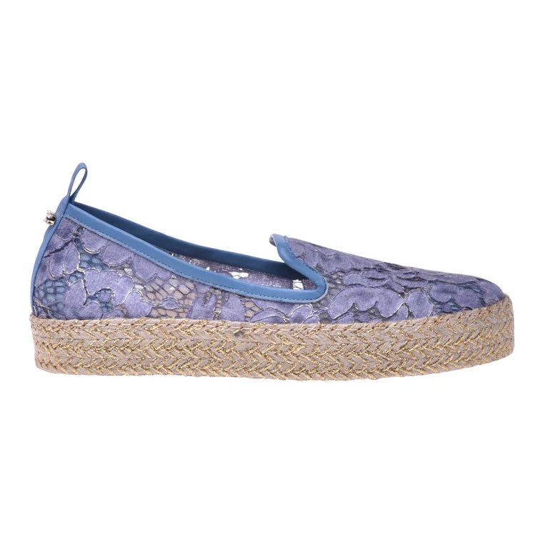 Light blue lace espadrilles Baldinini