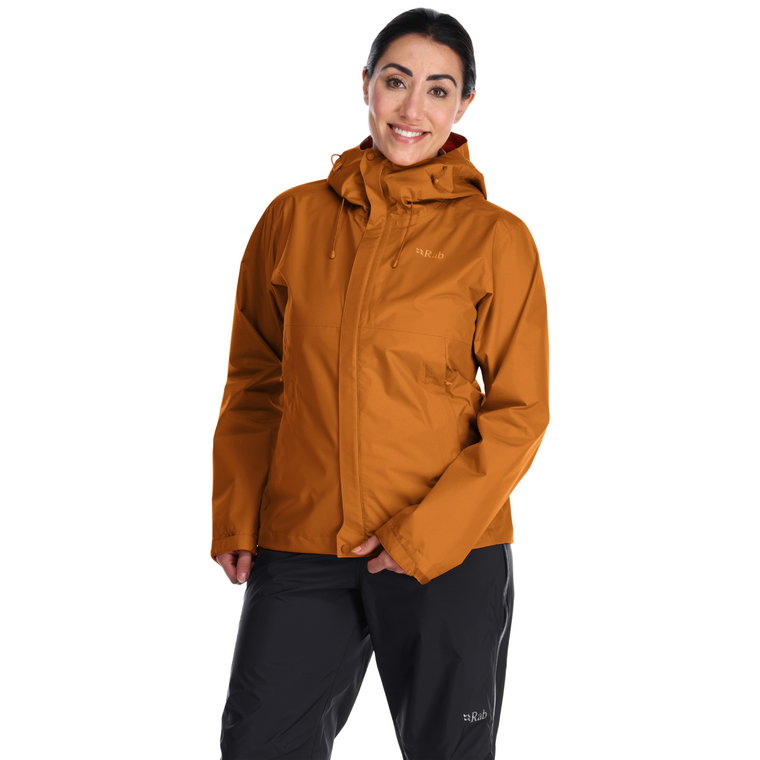 Damska kurtka przeciwdeszczowa Rab Downpour Eco Jacket marmalade - 8