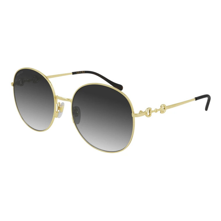 Eleganckie okulary przeciwsłoneczne z pozłacaną oprawą Gucci