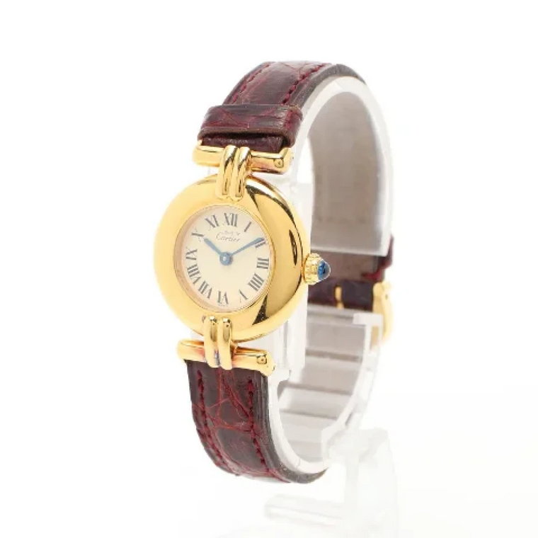 Pre-owned Leather watches Cartier Vintage