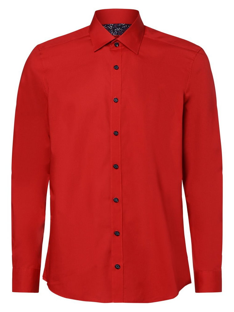 Finshley & Harding - Koszula męska łatwa w prasowaniu, czerwony
