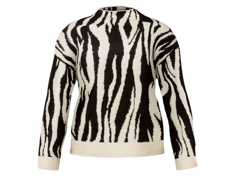 esmara Sweter damski (S (36-38), Zebra)