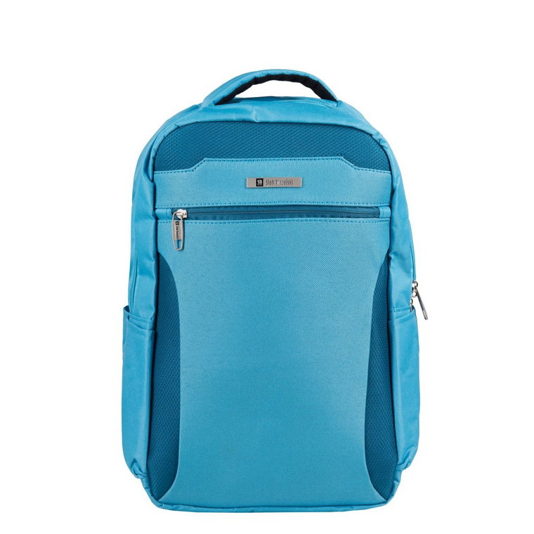 niebieski plecak podróżny 40x20x25 cm bagaż podręczny z rączką i uchw