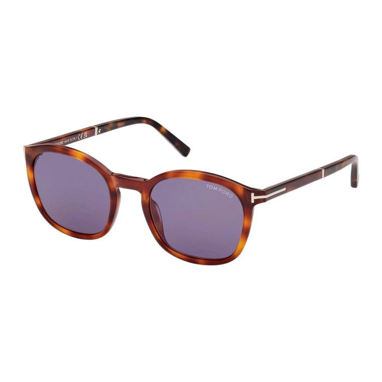 Eleganckie okulary przeciwsłoneczne w stylu Havana Tom Ford