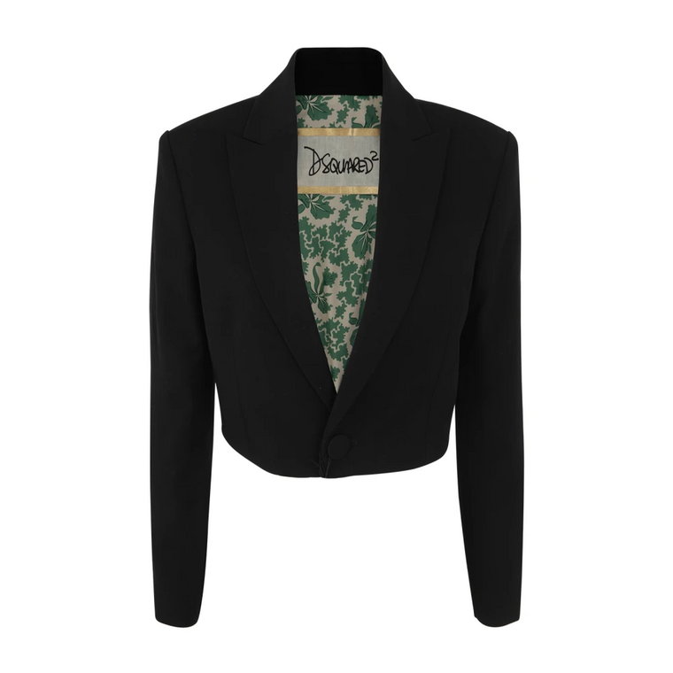 Podnieś swój styl z 900 Black Spencer Blazer Dsquared2