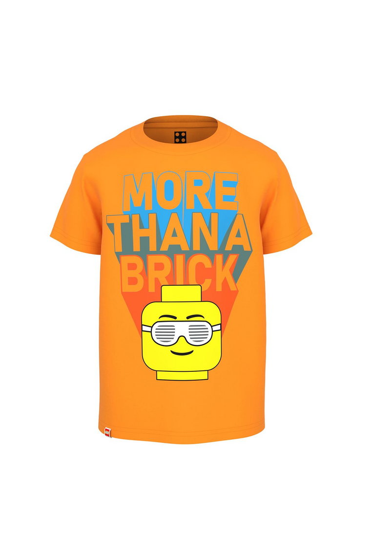 Koszulka dziecięca LEGO MORE THAN A BRICK - pomarańczowa
