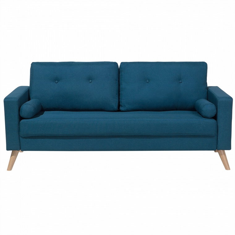 Sofa dwuosobowa tapicerowana ciemnoniebieska Marcello kod: 4260602372974