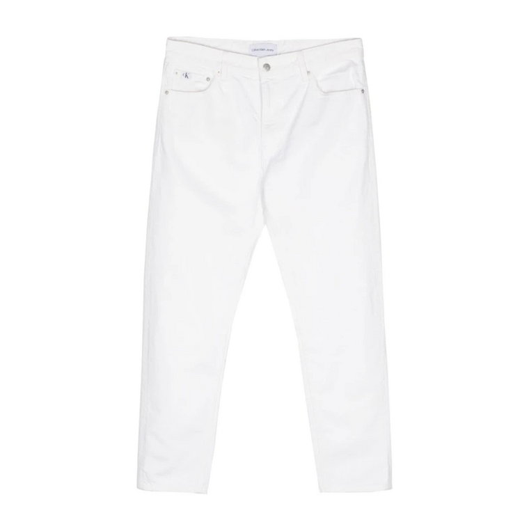 Białe Jeansy Denim Calvin Klein Jeans