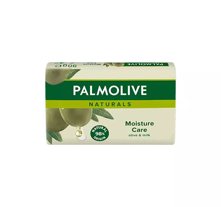 PALMOLIVE NATURALS MOISTURE CARE OLIVE & MILK MYDŁO W KOSTCE DO TWARZY DŁONI I CIAŁA 90G