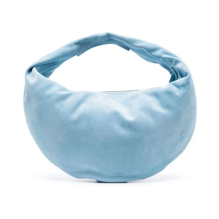 Clear Blue Olivia Medium Skórzana Torba Hobo Khaite