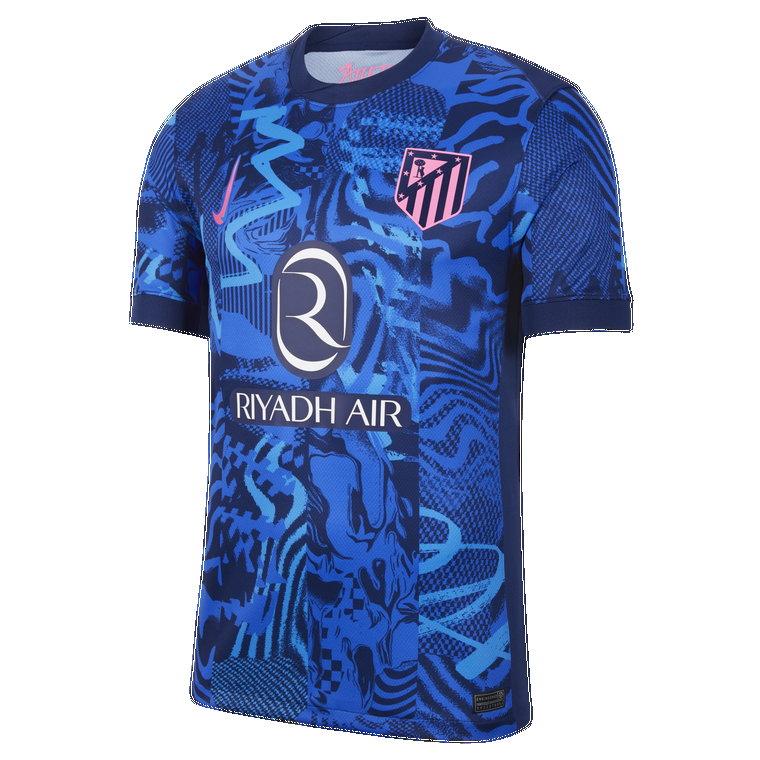 Męska koszulka piłkarska Nike Dri-FIT Atlético Madryt Stadium 2024/25 (wersja trzecia)  replika - Niebieski