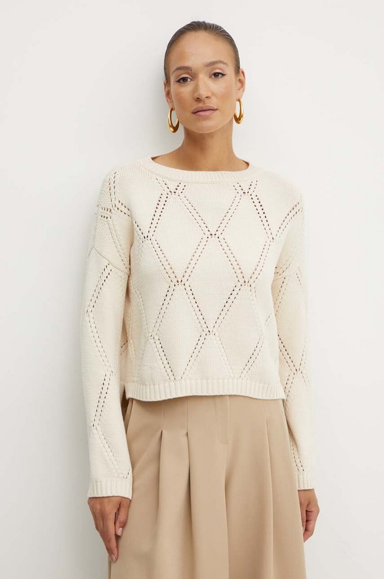 Weekend Max Mara sweter damski kolor beżowy  2425366161600