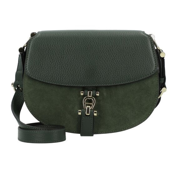 AIGNER Delia Torba na ramię Skórzany 21 cm hunter green