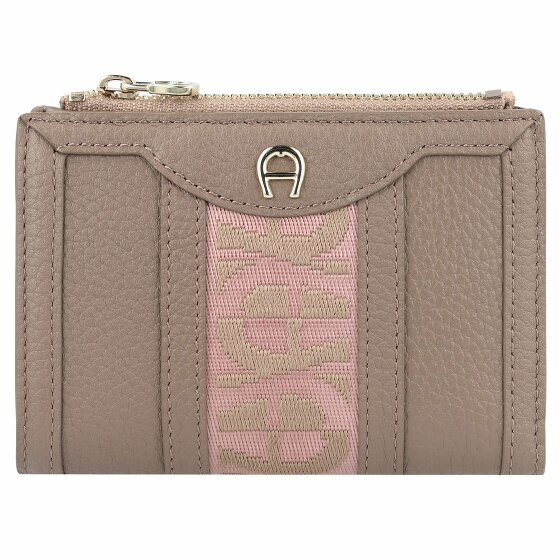 AIGNER Jana Portfel Ochrona RFID Skórzany 10.5 cm taupe