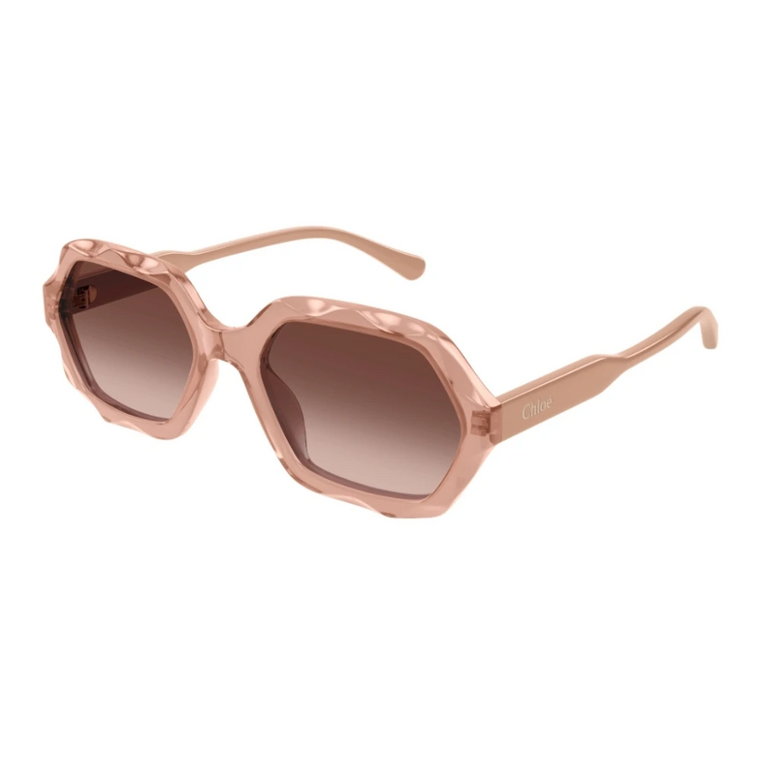 Wintage hexagonalne okulary z octanu Chloé