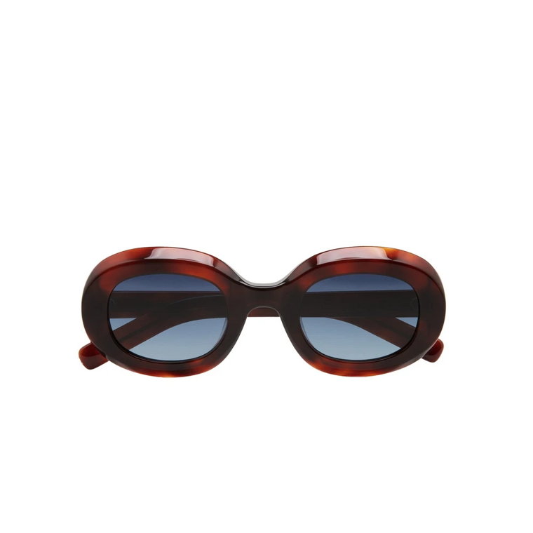 Laroy Owalne Okulary Przeciwsłoneczne - Brązowe Kaleos
