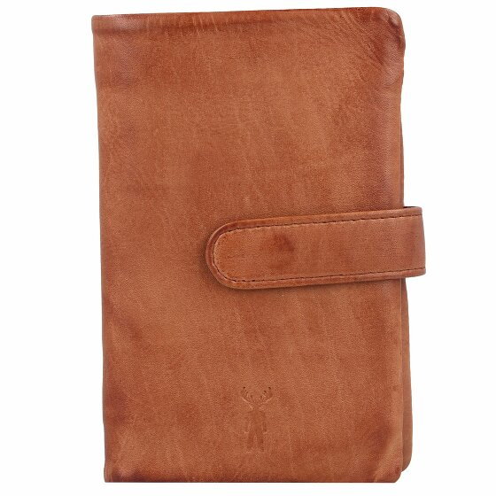 Jack Kinsky Nelson Wallet RFID Leather 9,5 cm cognac