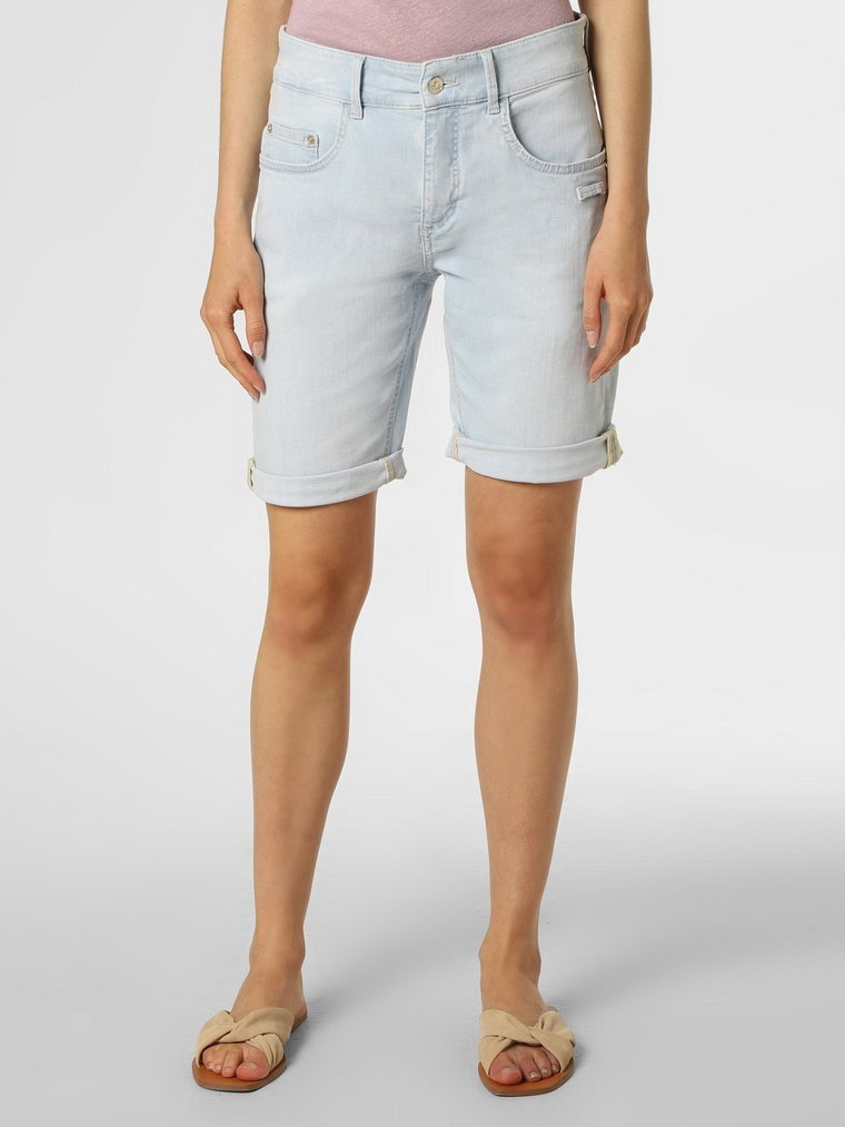 MAC - Damskie spodenki jeansowe  Mina, niebieski