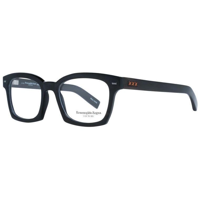 Czarne Okulary Optyczne z Rogu dla Mężczyzn Ermenegildo Zegna