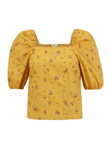 OBJECT Petite Koszulka 'ROSE'  żółty / mieszane kolory