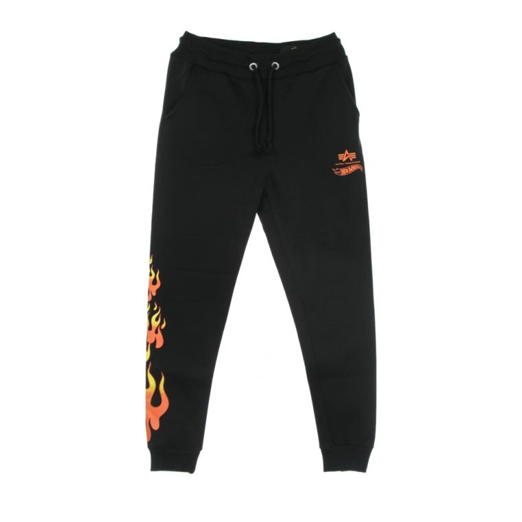 Spodnie dresowe Flame Jogger Czarne Alpha Industries