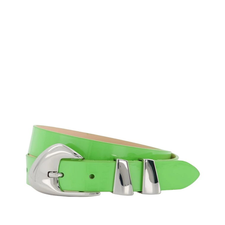 Moore Belt - By Far - Green - Patent Leather By FAR