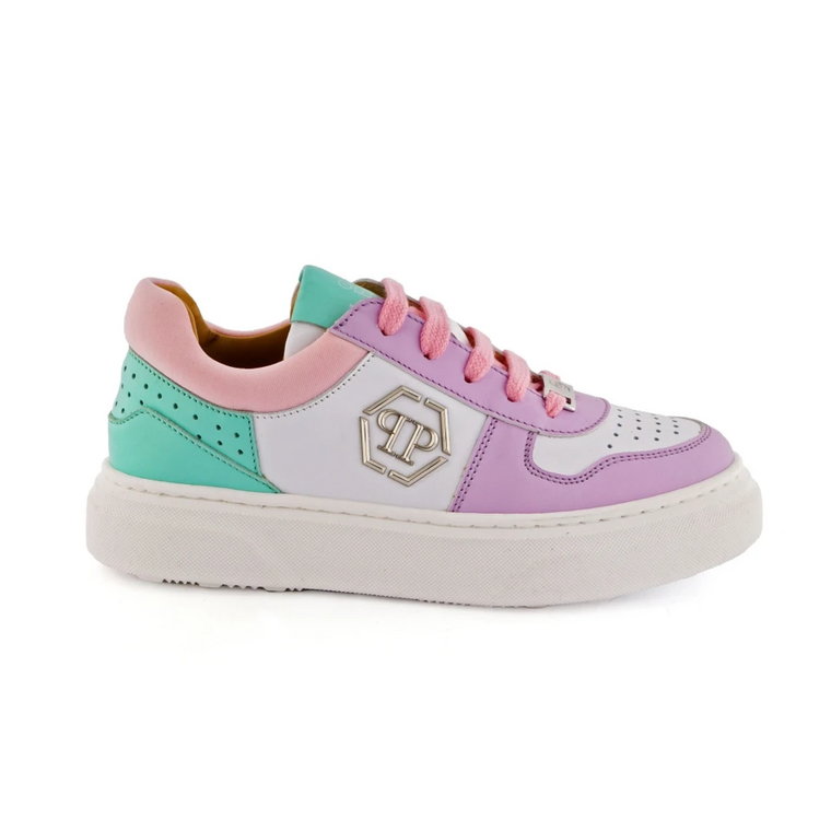 Statement Sneakers 74657 White/Pink/Green Philipp Plein