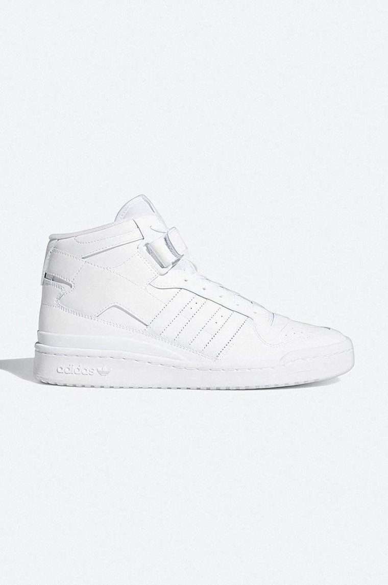adidas Originals sneakersy skórzane Forum Mid FY4975 kolor biały