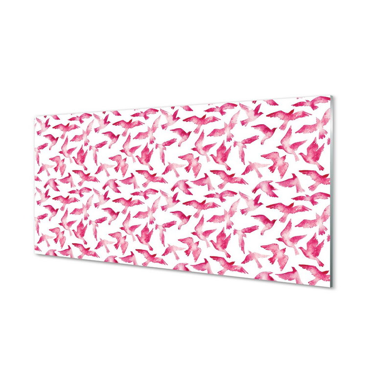 Panel hartowany do kuchni Różowe ptaki 120x60 cm