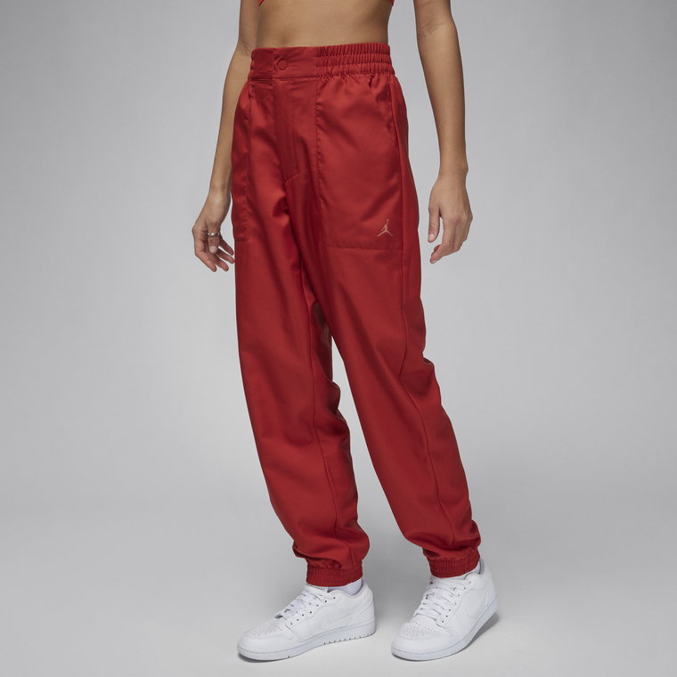 Damskie spodnie z tkaniny Jordan - Zieleń