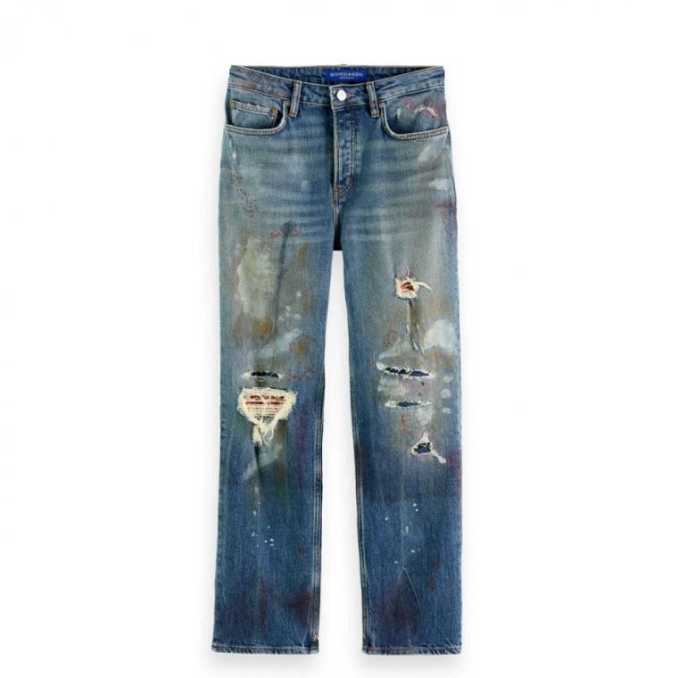 Zniszczone Straight Jeans Scotch & Soda