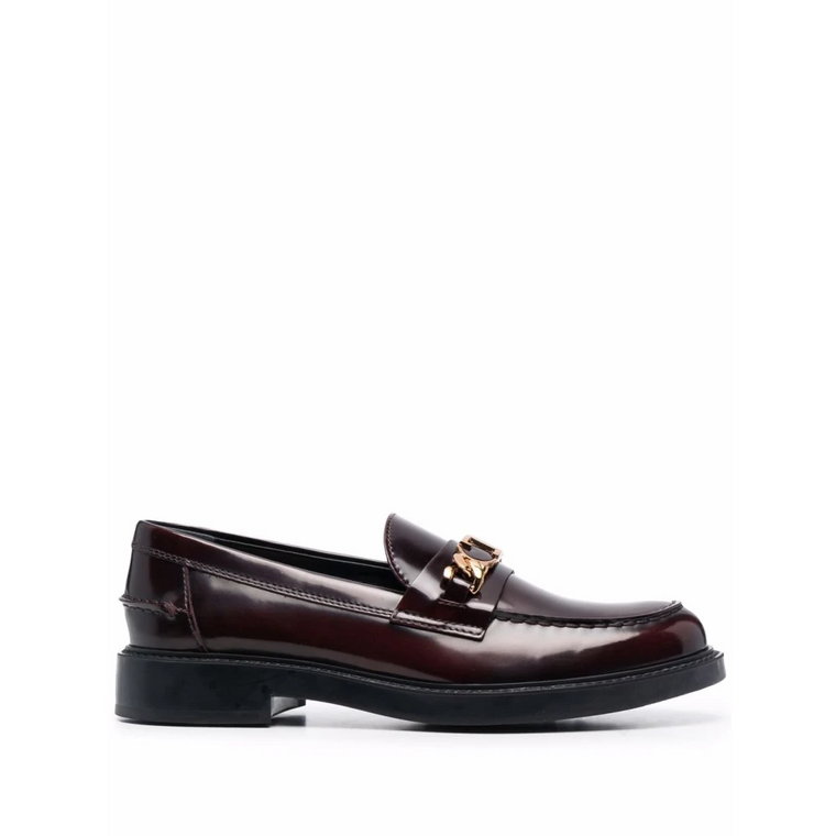 Bordeaux Moc Calf Metal T Goma Tod's