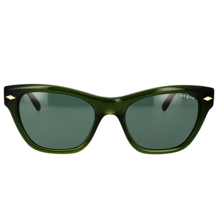 Okulary przeciwsłoneczne w stylu Cat-eye w kolorze Zielonym Vogue