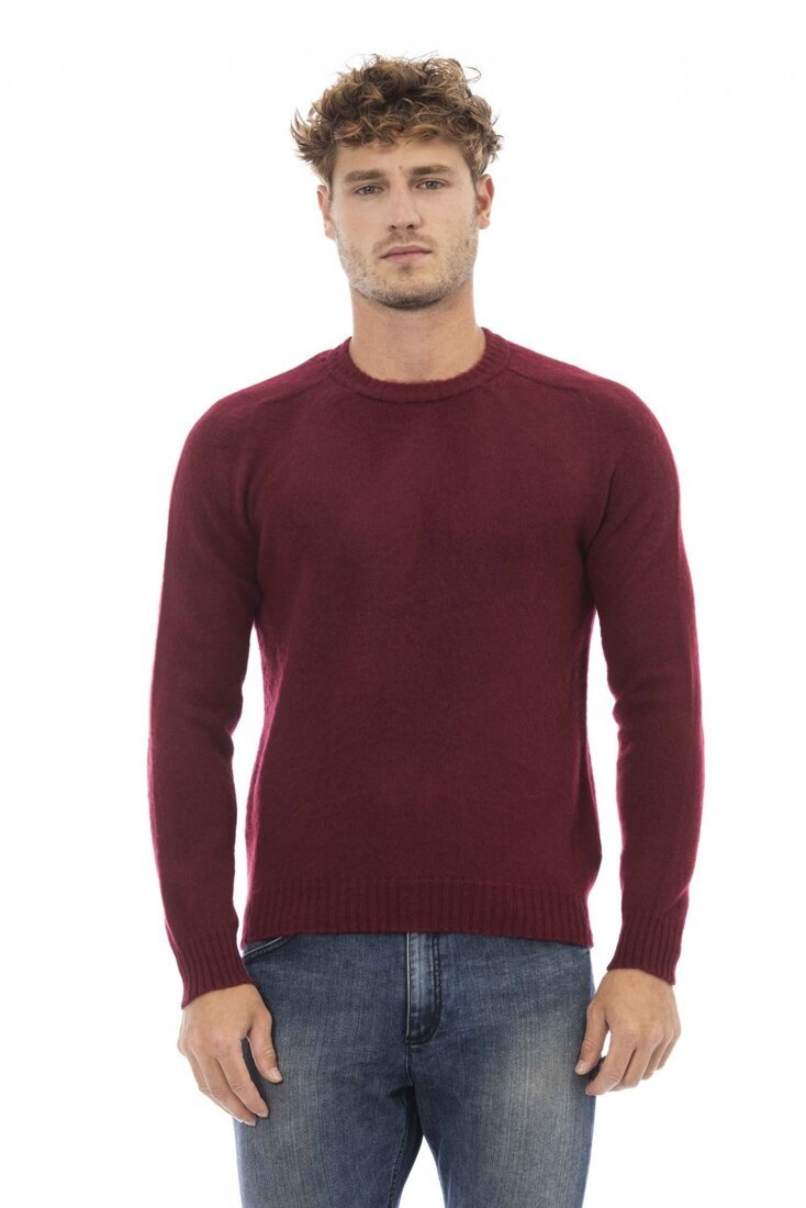 Swetry marki Alpha Studio model AU7250CE kolor Czerwony. Odzież męska. Sezon:
