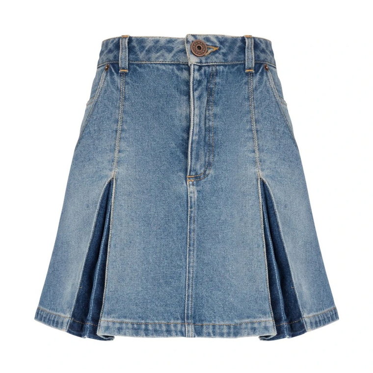 Denim Skirts Balmain