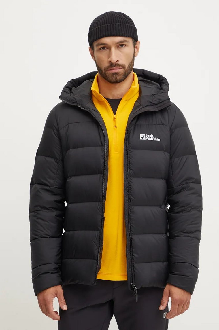 Jack Wolfskin kurtka sportowa puchowa Nebelhorn kolor czarny A61827