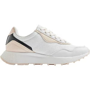 Biało-różowe sneakersy vty - Damskie - Kolor: Białe - Rozmiar: 40