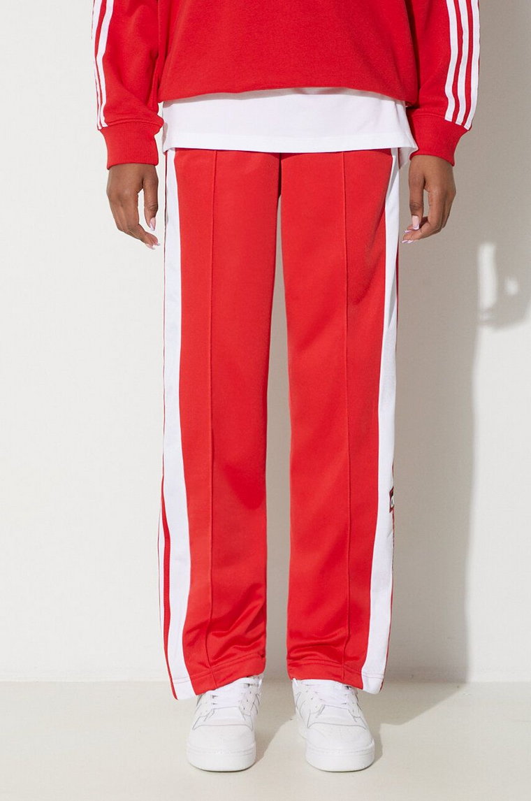 adidas Originals spodnie dresowe Adibreak Pant kolor czerwony wzorzyste IP0620